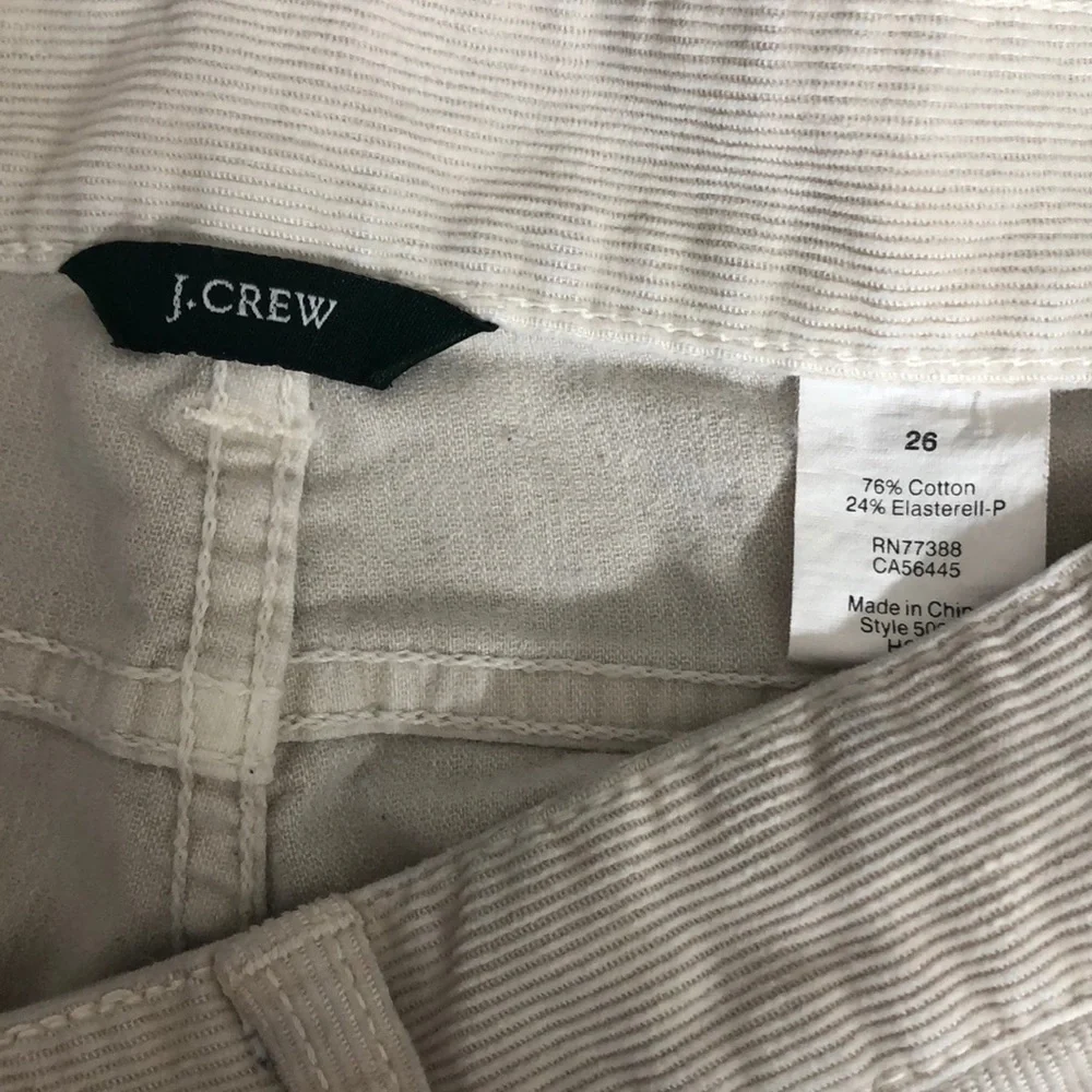 J. Crew Corduroy Jeans Zipper Ankles 26 - Picture 3 of 11